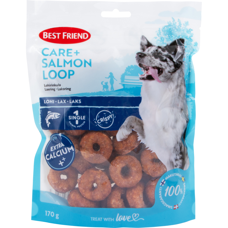 Koiran herkku Best Friend 170 g Care+ lohirinkula
