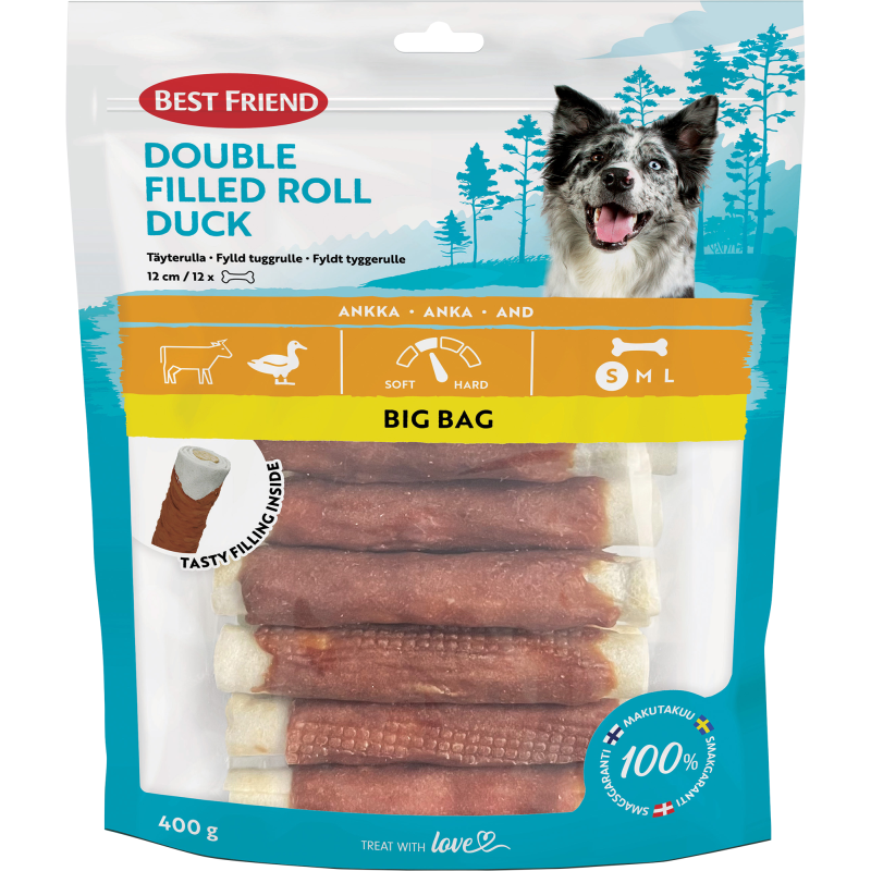 Täyterulla Best Friend 12 kpl 400 g Double ankka