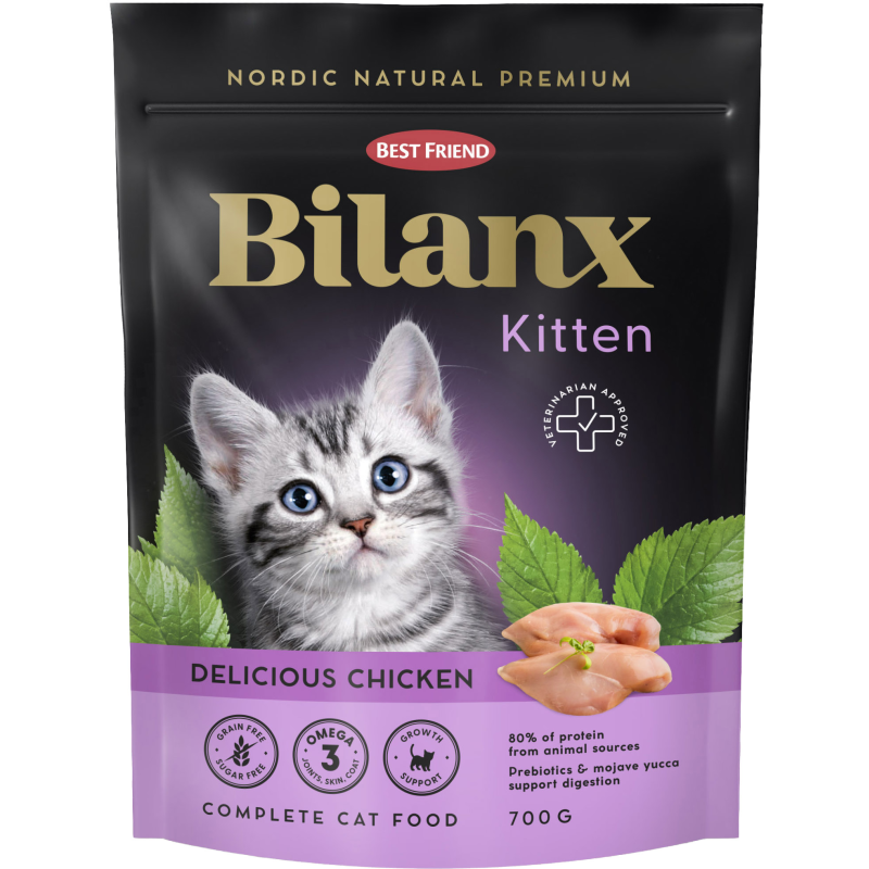 Kissanruoka Best Friend 700 g Bilanx Kitten kana kissanpennuille