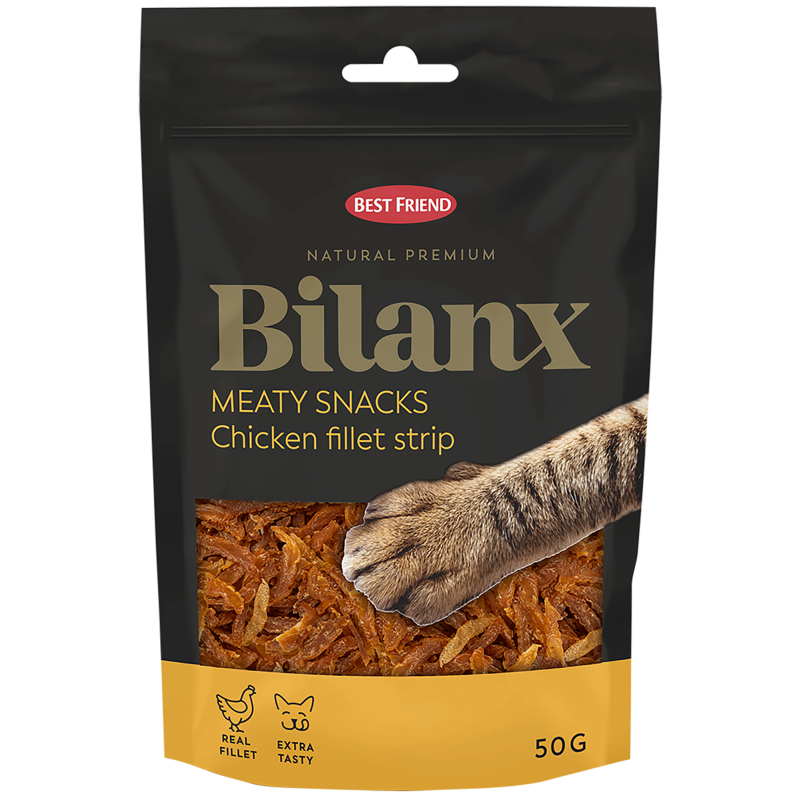 Kissanherkku Best Friend 50 g Bilanx Meaty Snacks kanafilesuikale