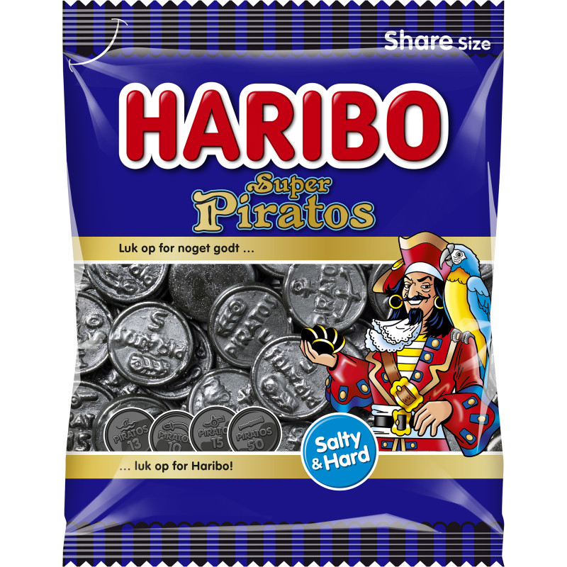 Super Piratos Haribo 120 g salmiakkilantti
