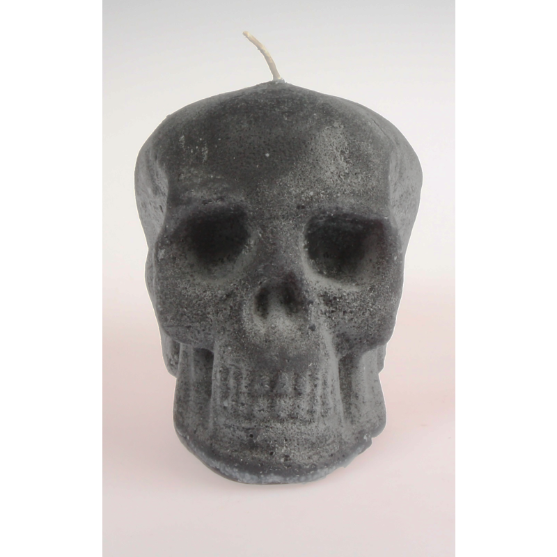 Kynttilä pääkallo musta