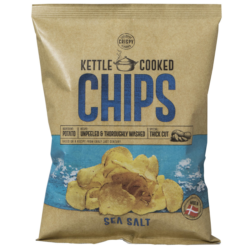 Kettle Cooked SeaSalt 150 g perunalastu