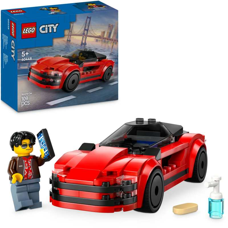 LEGO City Great Vehicles 60448 Punainen urheiluauto