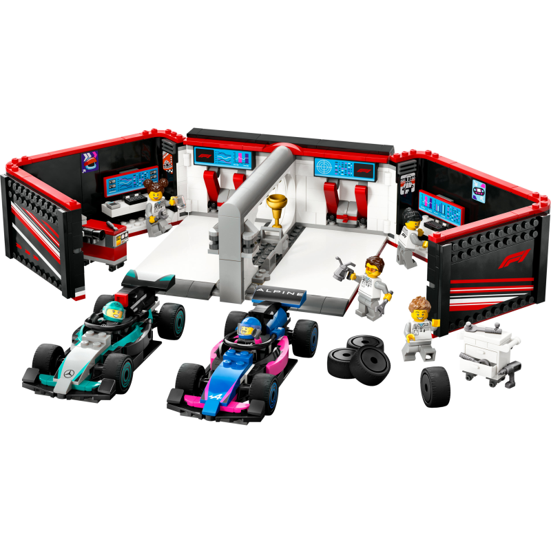 LEGO City Formula 1 60444 F1®-talli ja Mercedes-AMG  ja Alpine-autot