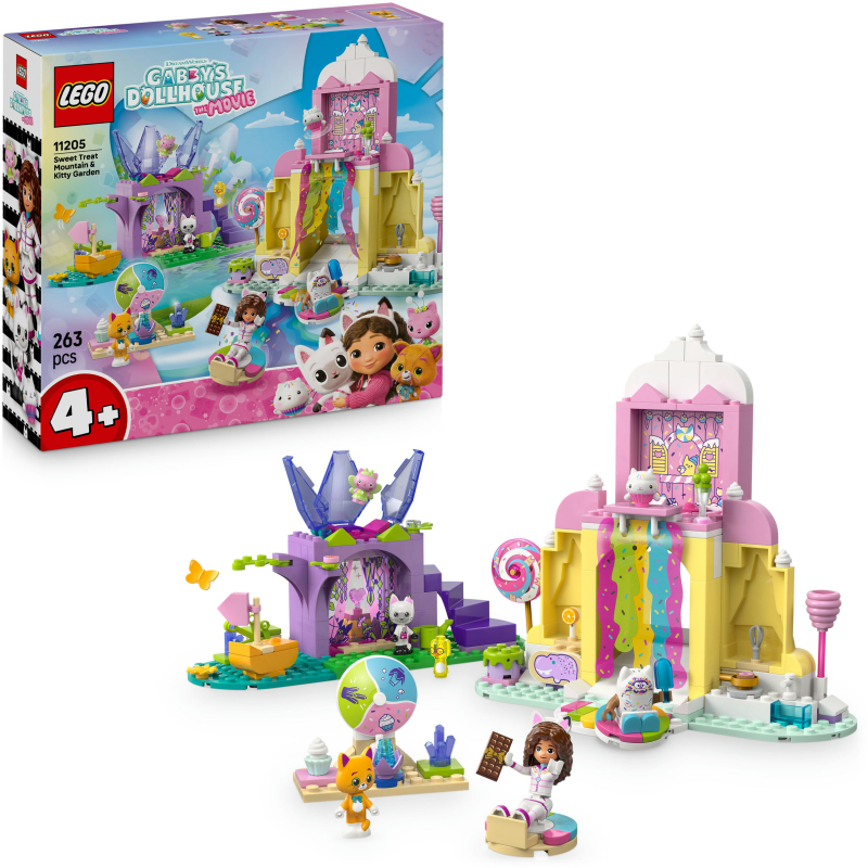 LEGO Gabby's Dollhouse 11205 Karamellivuori ja Kisupuutarha