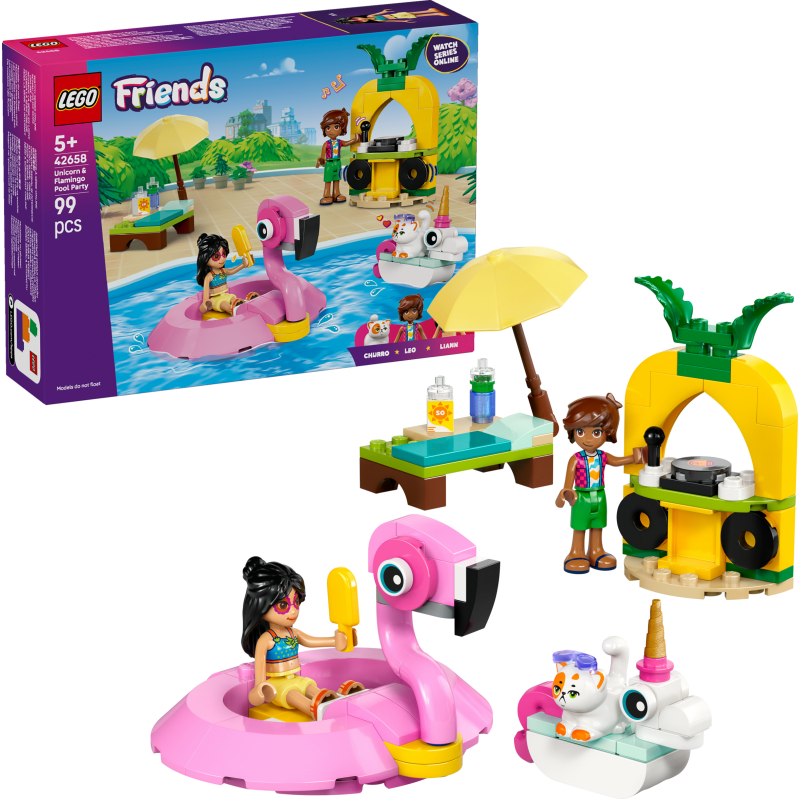 LEGO Friends 42658 Allasbileet – Yksisarvinen ja flamingo