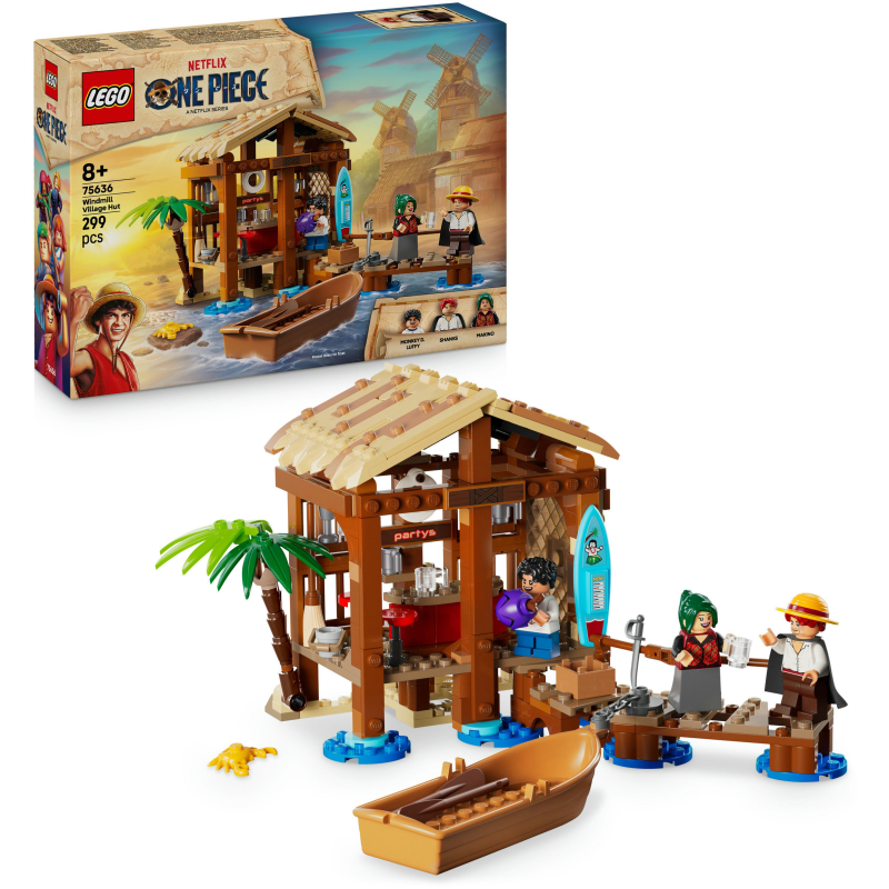 LEGO ONE PIECE 75636 Tuulimyllykylän mökki