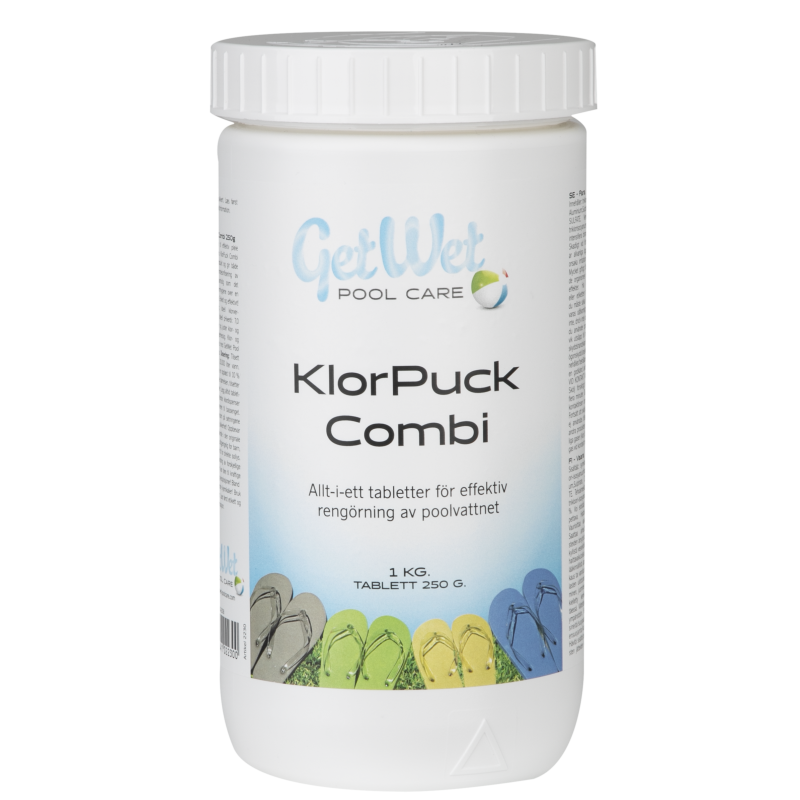 KlooriPuck Combi 250 g, 1 kg:n pakkaus