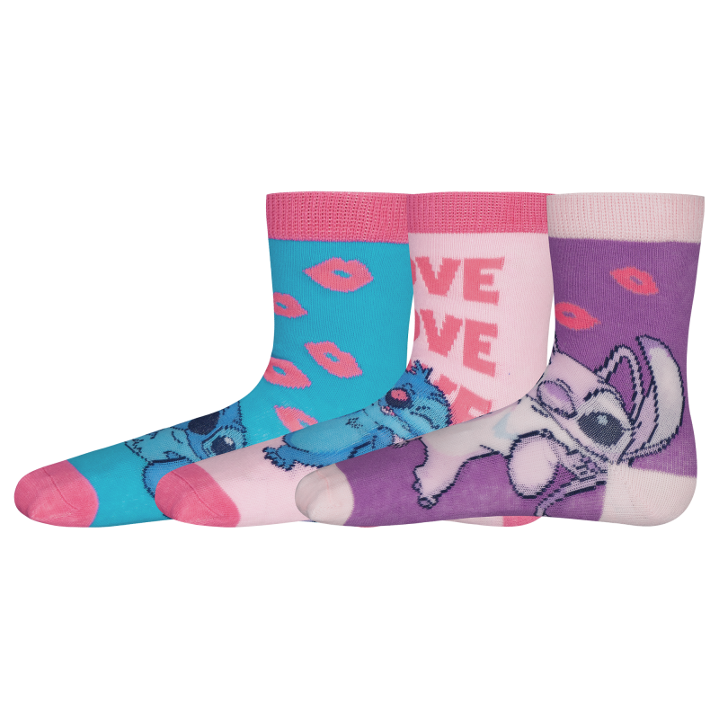 Lasten sukat Lilo & Stitch 3 pr/pkt