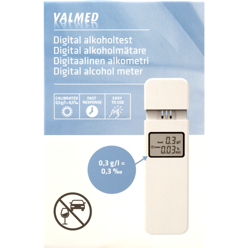 Digitaalinen alkometri Valmed 1 kpl