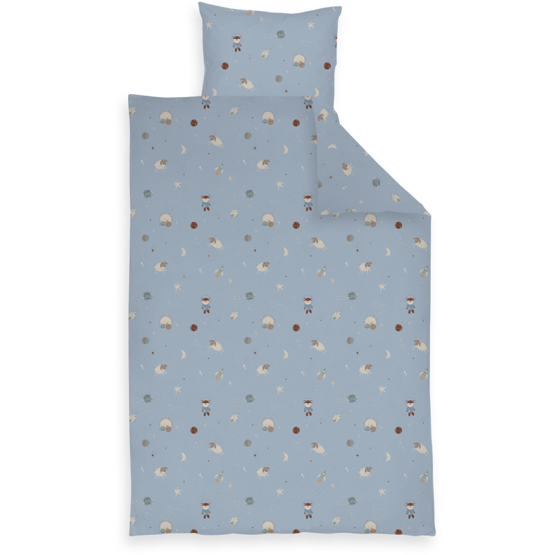 Pussilakanasetti 120 x 160 cm Unimaailma sininen