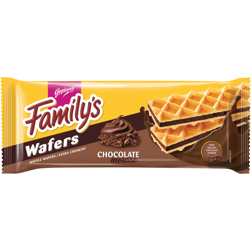 Vohvelit Familys 130 g suklaamousse