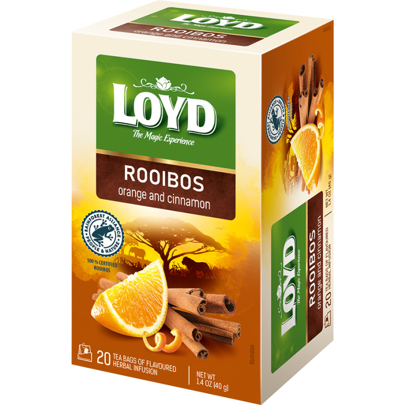 Rooibos Loyd 20 kpl Appelsiini-kaneli, pussitee