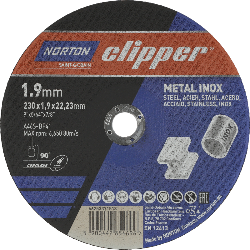 Katkaisulaikka Norton Clipper 230 x 1,9 mm