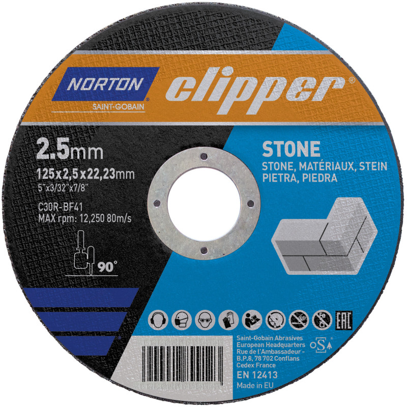 Katkaisulaikka Norton Clipper kivelle 125x2,5x22,23mm