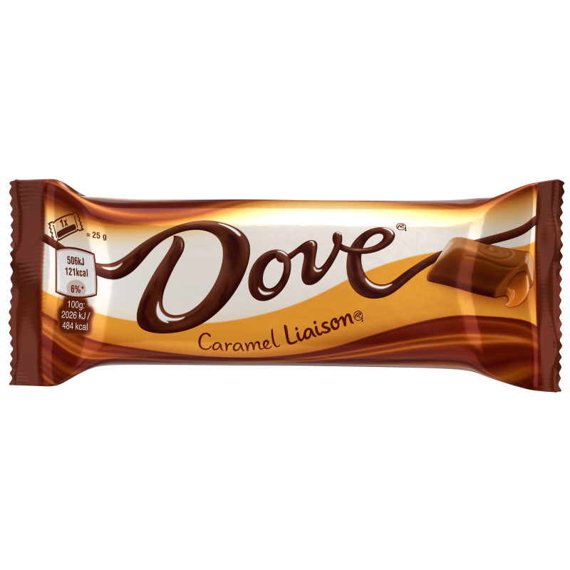 Suklaapatukka Dove 50 g Caramel Liaison