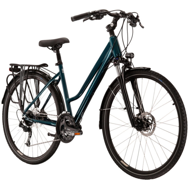 Trekkingpyörä Kross Trans 8.0, naisten, koko M, turkoosi