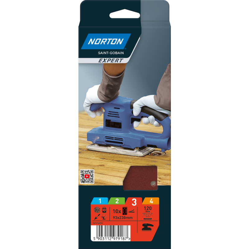 Hiomaliuska Norton Expert 93x230 P120 10 kpl