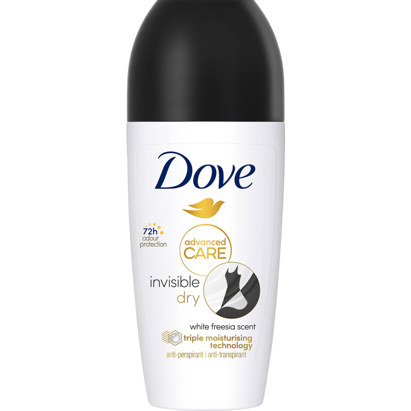 Deo roll-on Dove 50 ml Invisible Dry