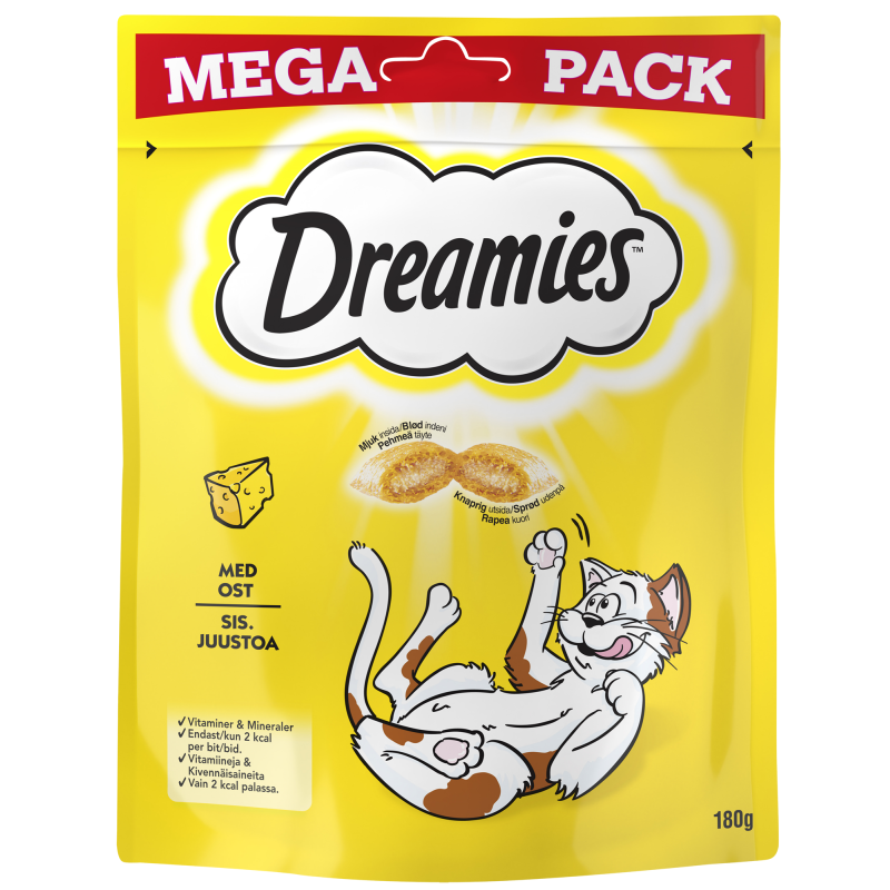 Kissanherkku Dreamies 180 g juusto