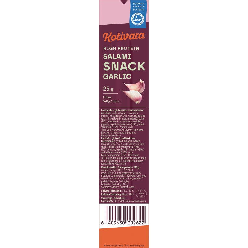 Salami snack Kotivara 25 g Garlic