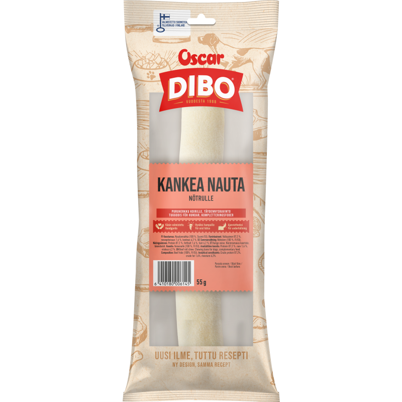 Koiran puruherkku Dibo 55 g Kankea nauta