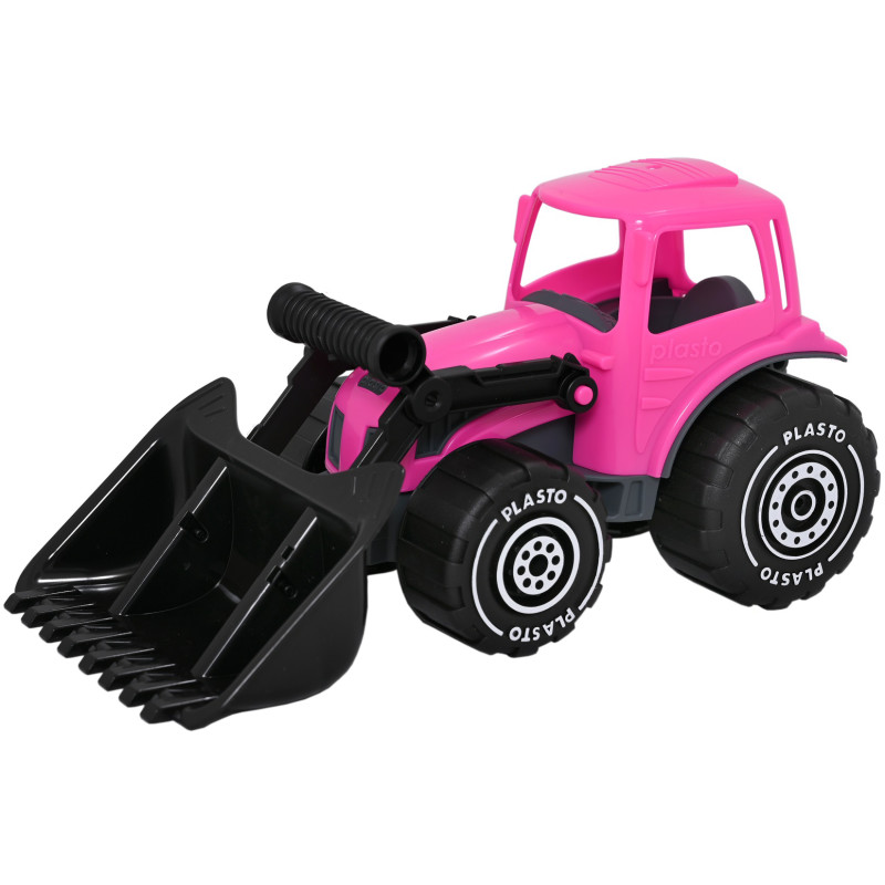 Kauhatraktori Plasto 32 cm, pinkki