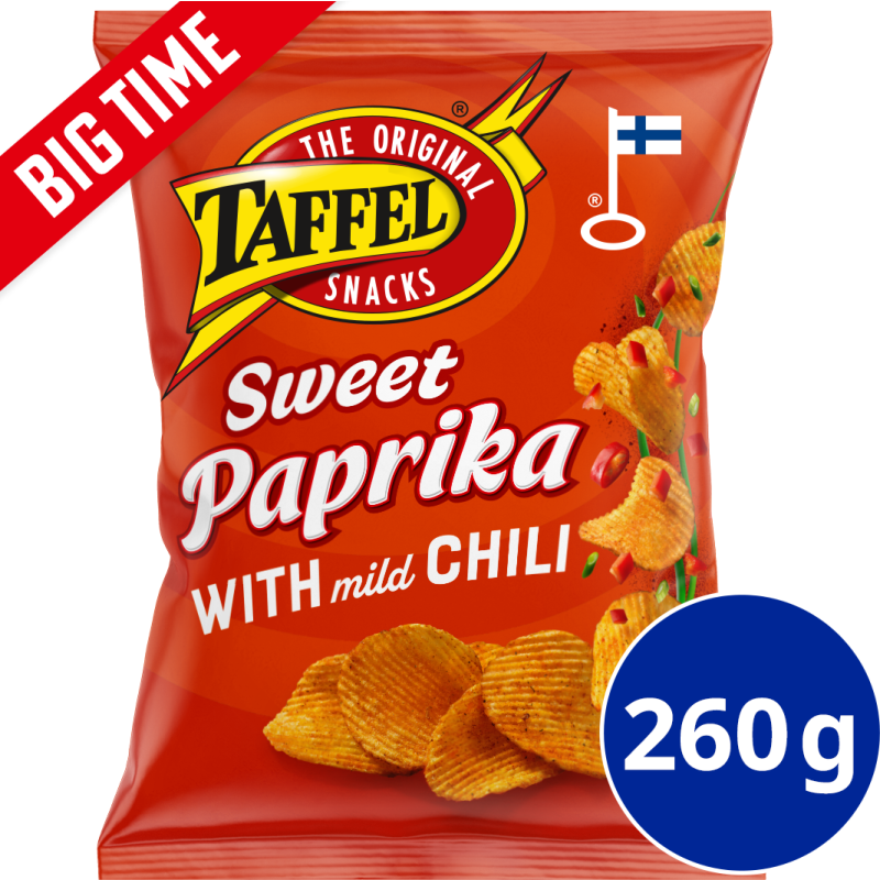 Perunalastu Taffel 260 g Sweet Paprika