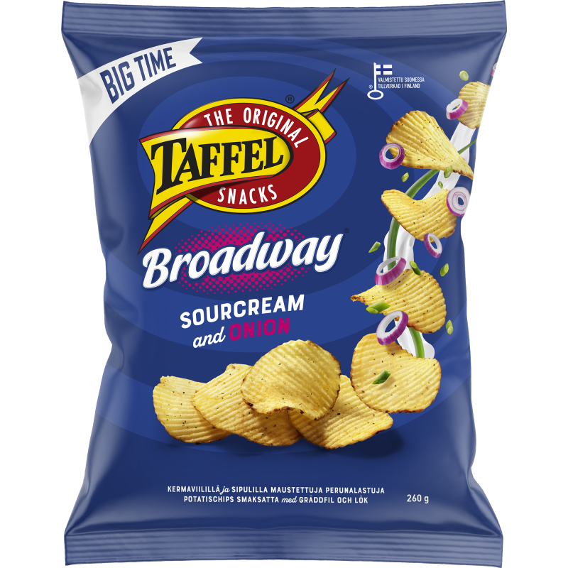 Perunalastu Taffel 260 g Broadway