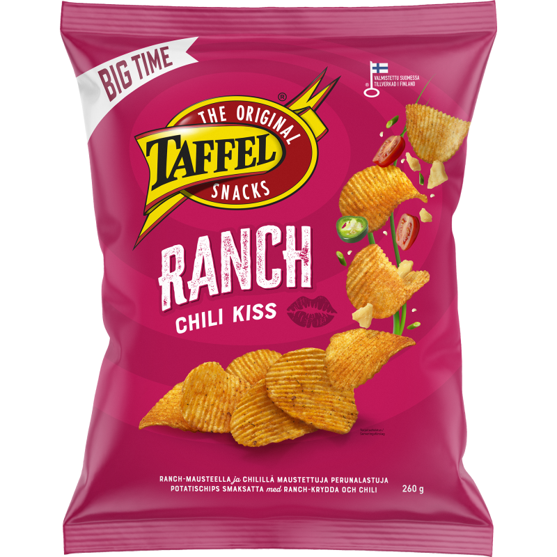 Perunalastu Taffel 260 g Ranch & Chili