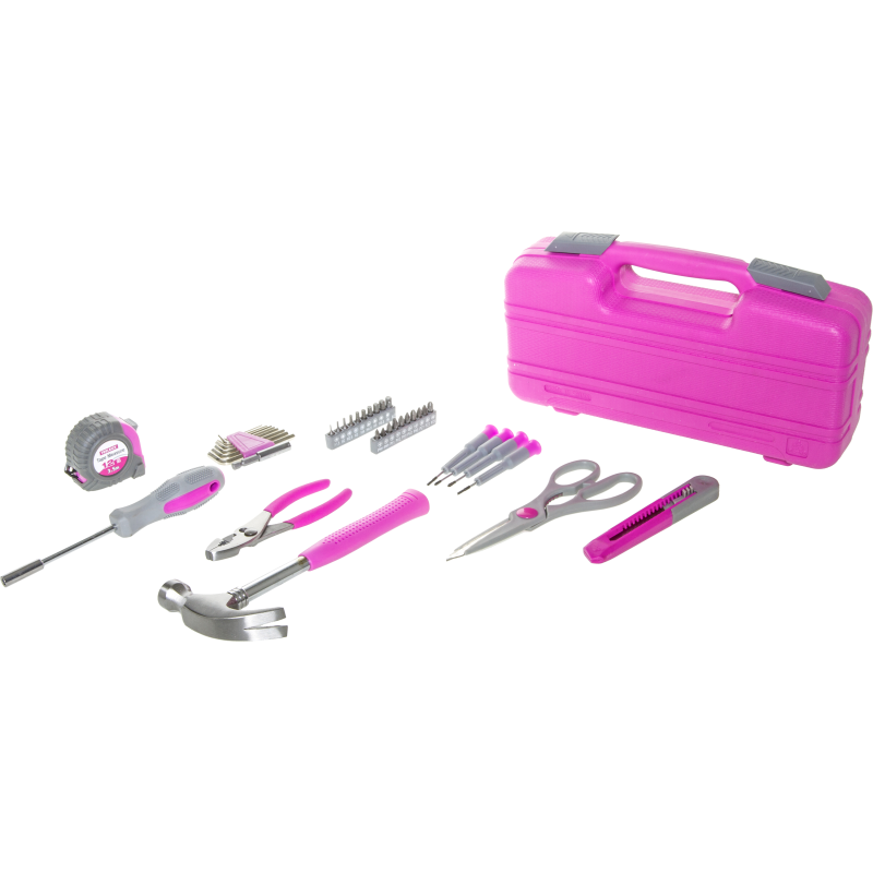 TYÖKALUSETTI PINK 39-OSAINEN