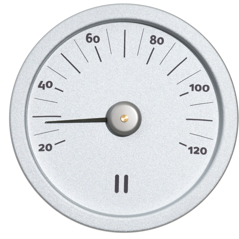 Saunan lämpömittari Rento alumiini natural