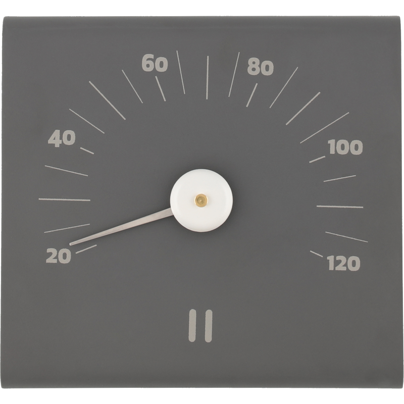 Saunan lämpömittari Rento harmaa