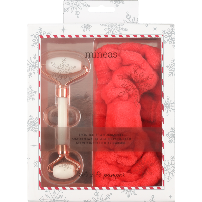 Lahjapakkaus Mineas Kasvorolleri & hiuspanta