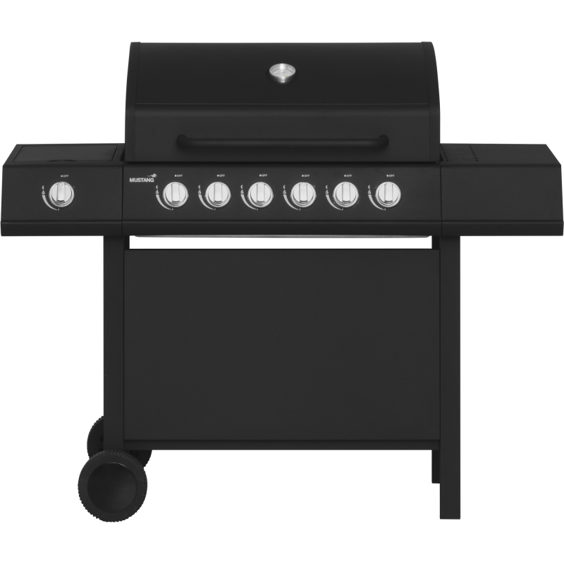 Kaasugrilli Mustang Kingsville 6+1 Black