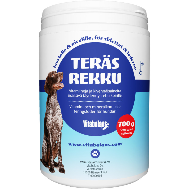 Teräsrekku Vitabalans 700g Vitamiini- ja kivennäisainejauhe