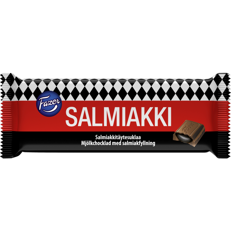 Suklaalevy Fazer 100 g salmiakkisuklaa