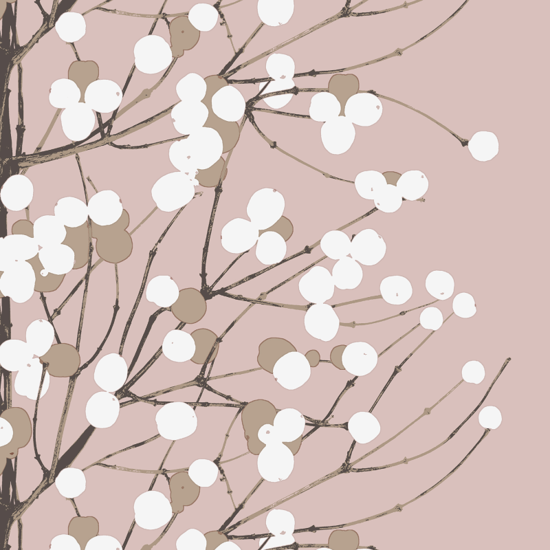 Lautasliina Marimekko 33 cm Lumimarja roosa