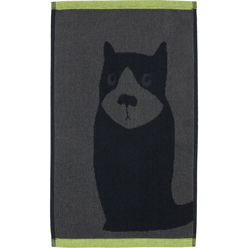 Käsipyyhe Finlayson 30 x 50 cm Dog harmaa/musta/lime