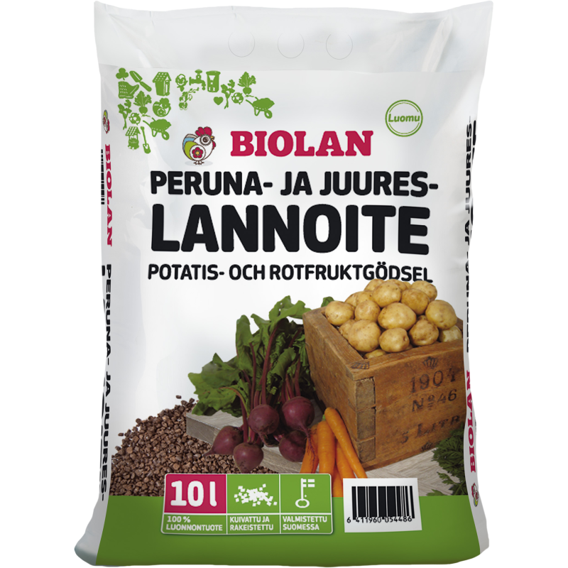 Peruna- ja juureslannoite Biolan 10 l