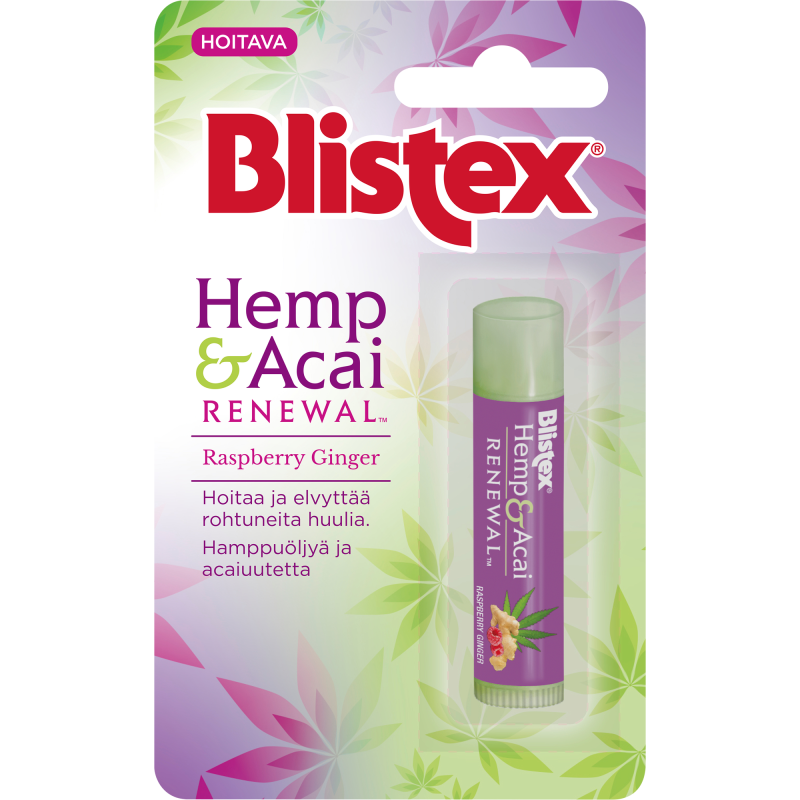 Huulivoide Blistex 4,25 g Hemp & Acai Raspberry Ginger