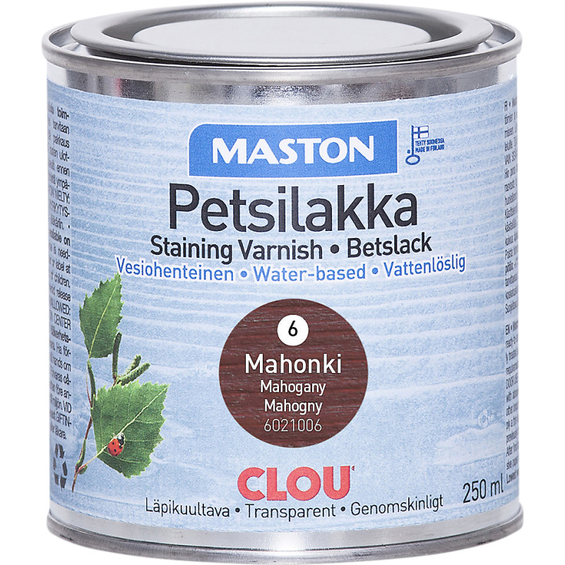 Petsilakka 250 ml Woodmix 6 mahonki