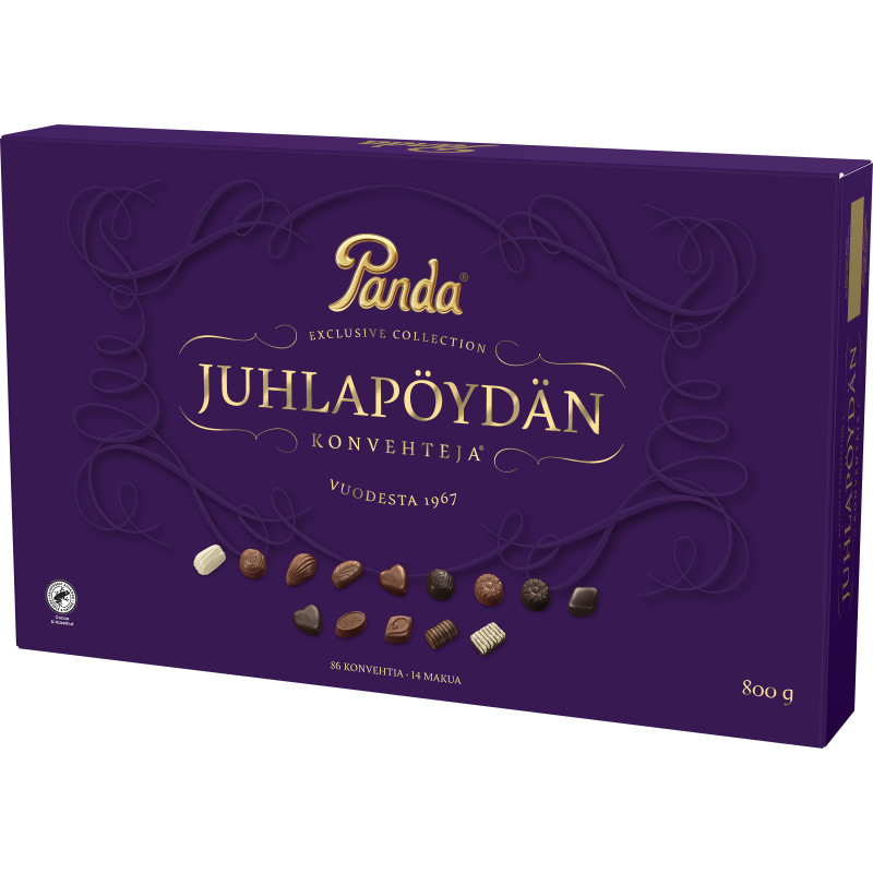 Juhlapöydän konvehteja 800 g