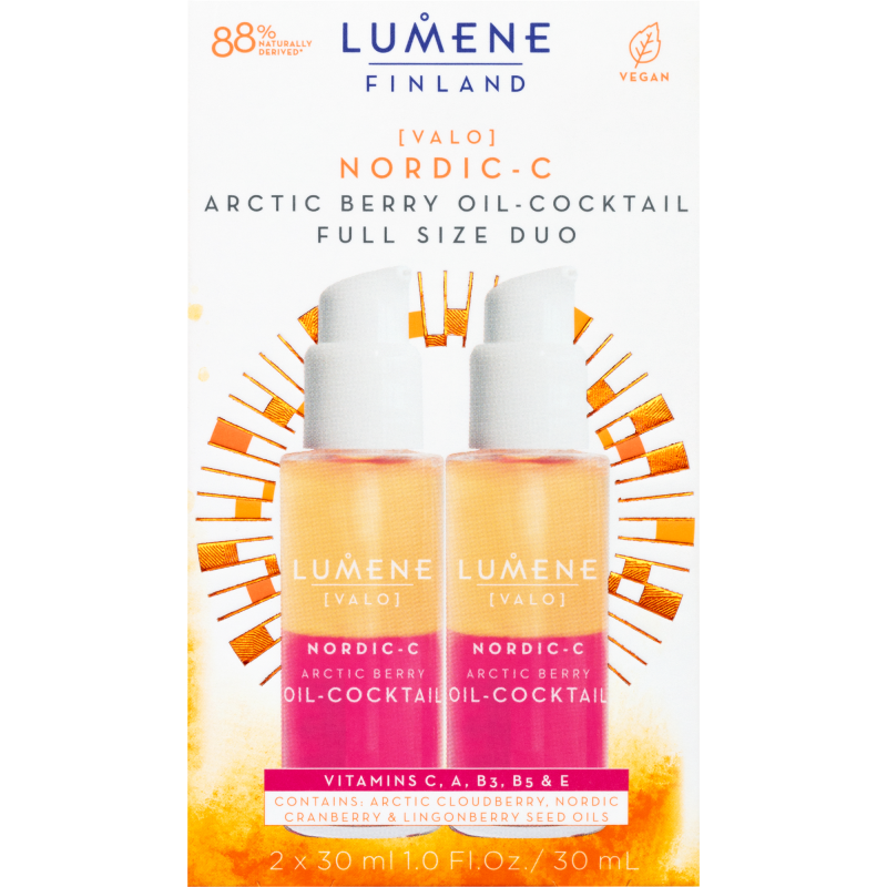 Vitamiini-tehohoito Lumene VALO 2 x 30 ml ravitseva tuplapakkaus