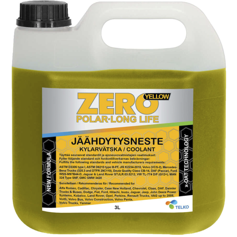 Jäähdytysnestetiiviste Zero Polar Longlife Yellow 100 % 3 l