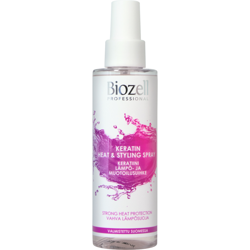 Lämpö/muotoilusuihke Biozell Professional 150 ml Keratiini