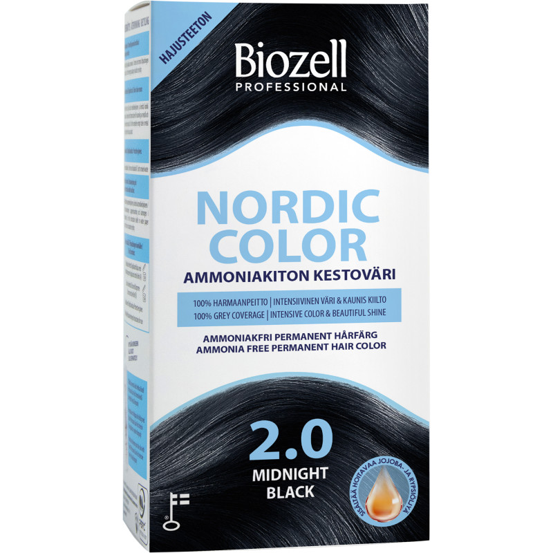 Ammoniakiton kestoväri Biozell Professional Nordic Color, useita värejä
