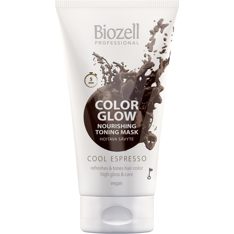 Sävytenaamio Biozell 150 ml Color Glow, Cool Espresso