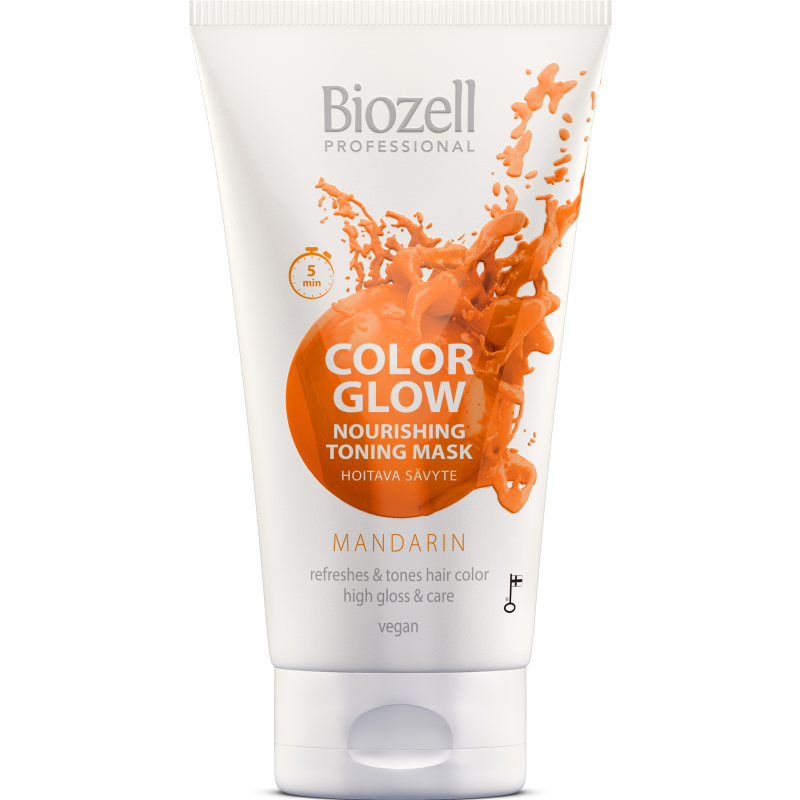 Sävytenaamio Biozell 150 ml Color Glow, Mandarin